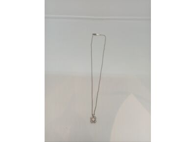 Image Collier Or blanc Diamants