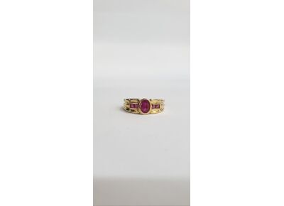 Image Bague Or jaune Rubis
