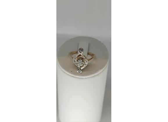 Image Bague Or jaune Diamants