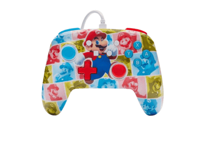 Image Acc. de jeux vidéo POWERA Manette Filaire Mario Enhanced Switch