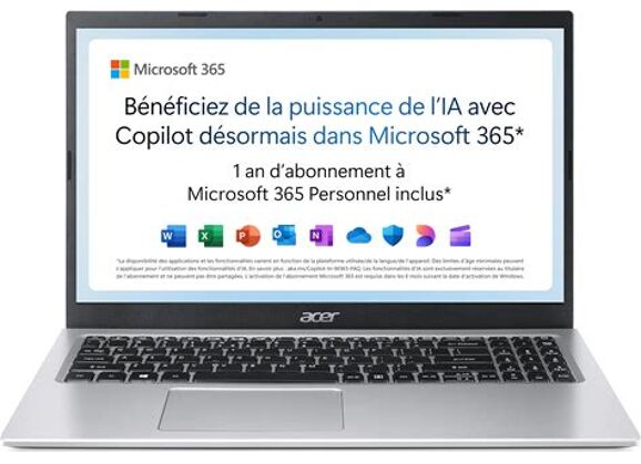 Image Ordinateurs portables ACER Aspire A315-35 Intel Pentium 8 Go RAM 128 Go SSD 15.4