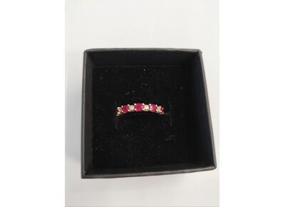 Image Bague Or jaune Rubis Diamant