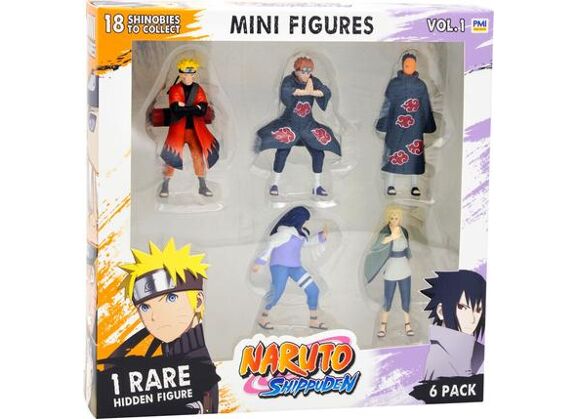 Image Figurines BANDAI Naruto shippuden - pack de 6 figurines 6 cm a collectionner cm