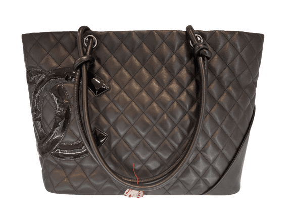 Image Sac à main CHANEL Tote Bag Cambon Porté main Cuir Noir