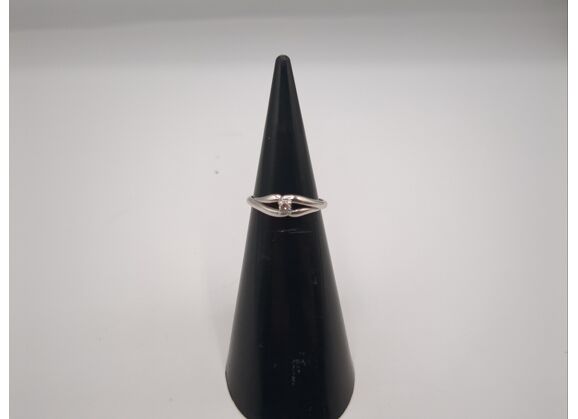 Image Bague Or blanc Diamant Sans