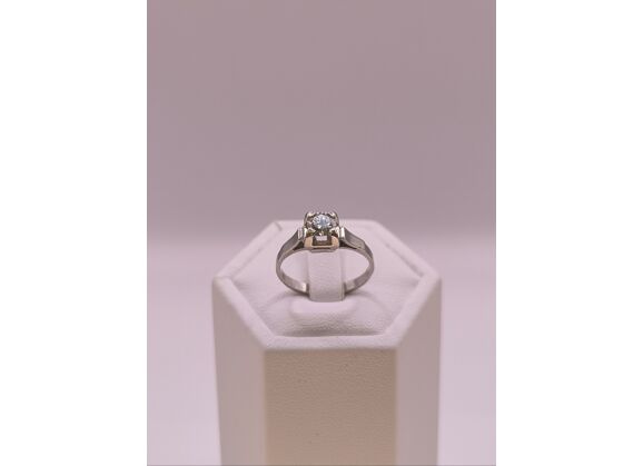 Image Bague Or blanc Diamant Diamant
