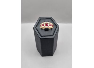 Image Bague Or jaune Rubis Diamant