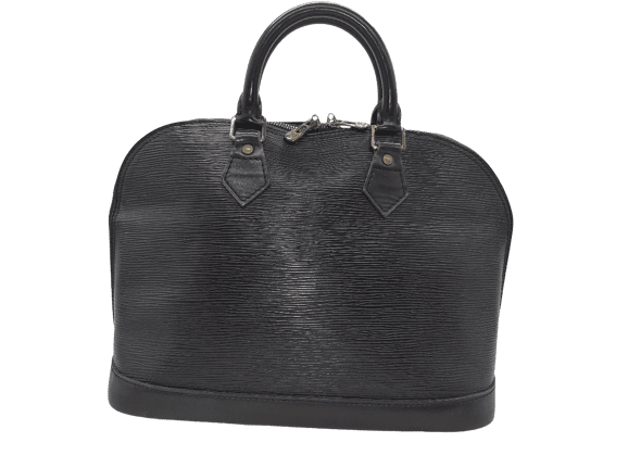 Image Sac à main LOUIS VUITTON Alma Porté main Cuir épi Noir