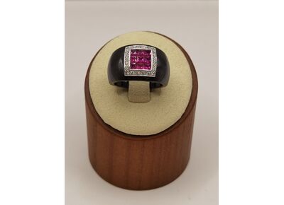 Image Bague Céramique Rubis Diamant