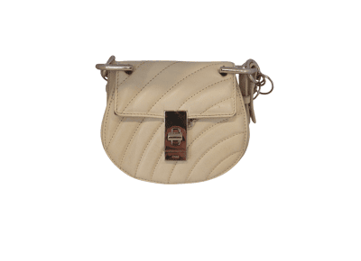 Image Sac à main CHLOE Drew Mini Porté croisé Cuir Beige