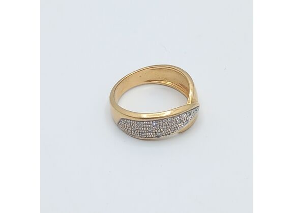 Image Bague Or jaune Diamant Diamant