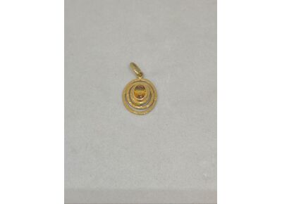 Image Pendentif Or jaune Citrine Sans