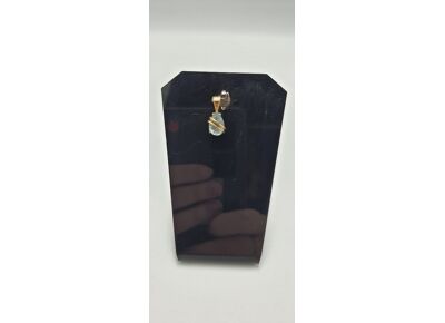 Image Pendentif Or jaune Pierre bleue Sans