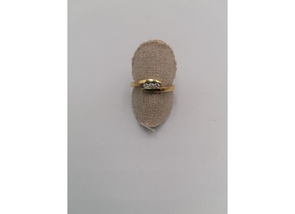Image Bague Or jaune Diamant Diamant