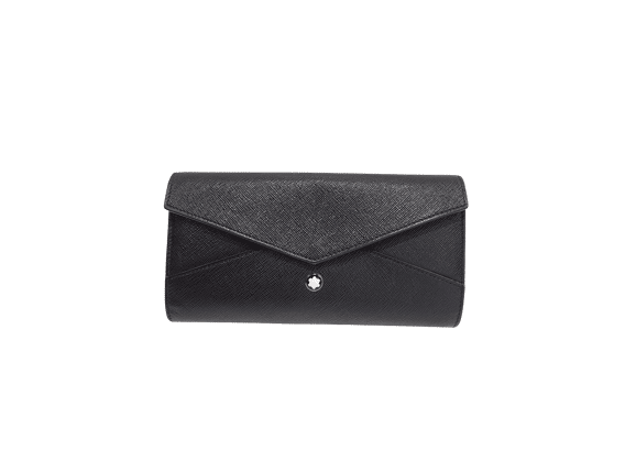 Image Portefeuille MONTBLANC Continental Sartorial Cuir Noir