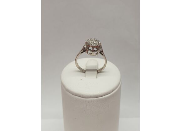 Image Bague Or blanc Diamant Sans