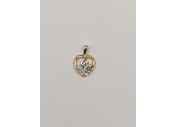 Image Pendentif Or jaune Oxyde de zirconium Sans