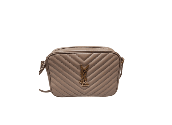 Image Sac à main YVES SAINT LAURENT Lou Camera Porte-documents Cuir Taupe