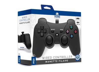 Image Acc. de jeux vidéo FREAKS AND GEEKS Manette Filaire Noir PS3