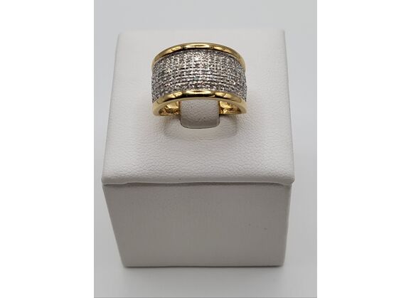 Image Bague Or jaune Diamants