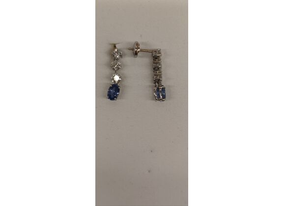 Image Boucles d'oreilles Or blanc Diamant