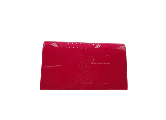 Image Sac à main YVES SAINT LAURENT Pochette Cuir verni Rose