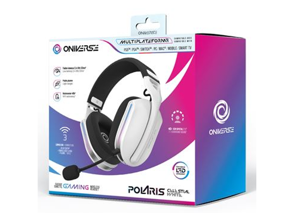Image Acc. de jeux vidéo ONIVERSE Casque gaming Sans fil Celestial white PS5
