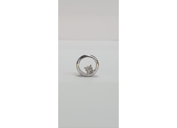 Image Pendentif Or blanc Diamant Sans