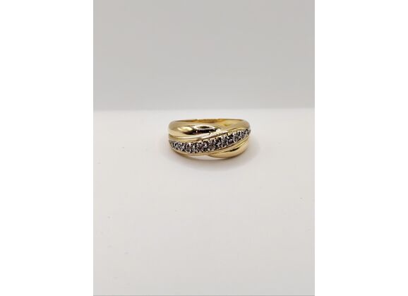 Image Bague Or jaune Diamant Diamant