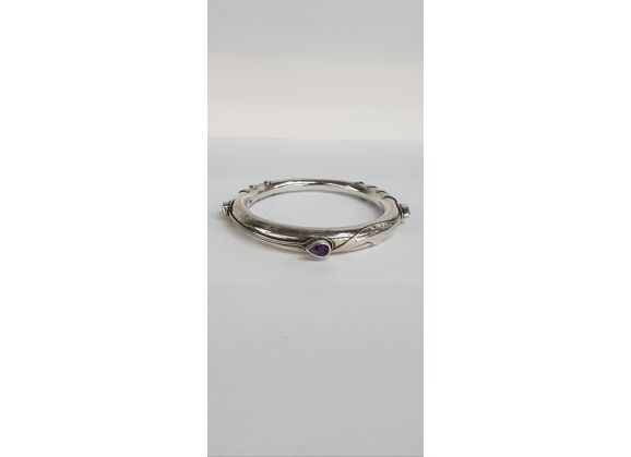 Image Bracelet Argent Améthyste