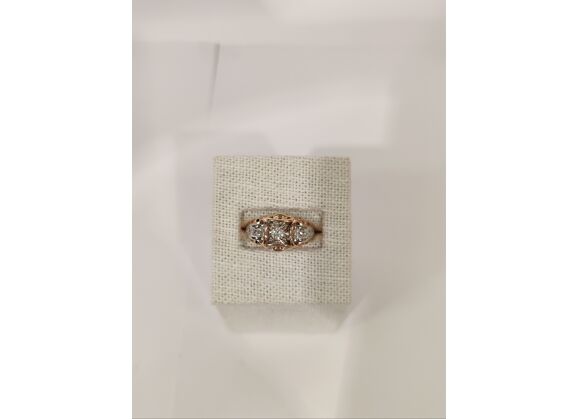 Image Bague Or rose Diamant Diamant