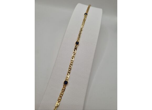 Image Bracelet Or jaune Saphir Saphir
