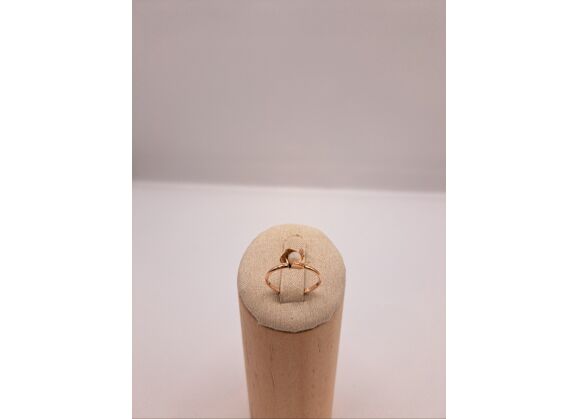 Image Bague Or rose Perle Sans