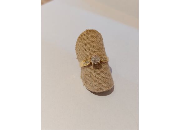 Image Bague Or jaune Diamant Sans