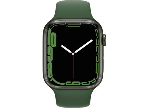 Image Montre connectée APPLE Watch Series 7 (A2474) Caoutchouc Vert 45 mm