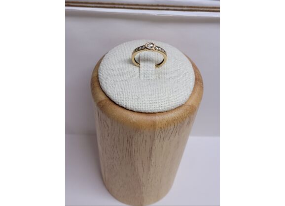 Image Bague Or jaune Diamant Diamant