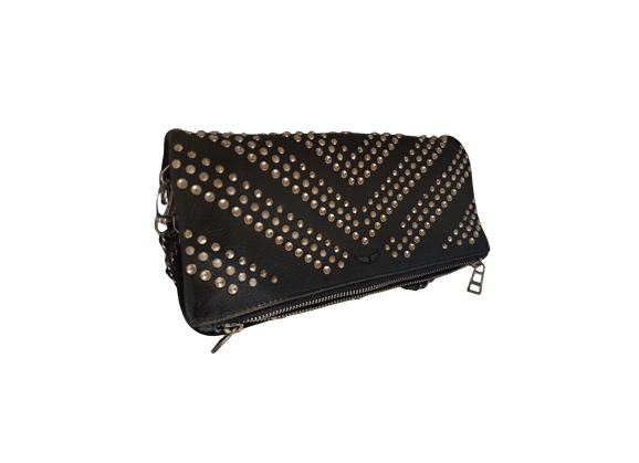 Image Sac à main ZADIG & VOLTAIRE Rock Porté croisé Cuir Noir