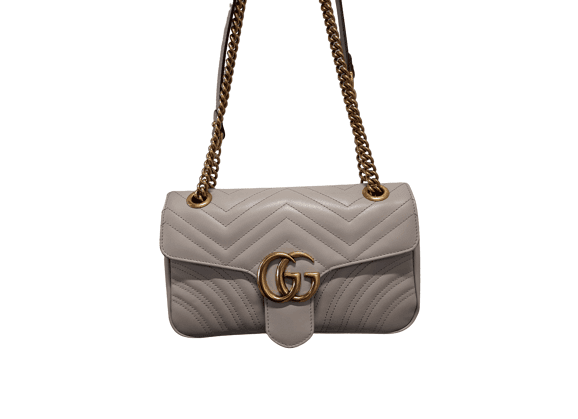 Image Sac à main GUCCI Marmont Porté croisé Cuir Beige