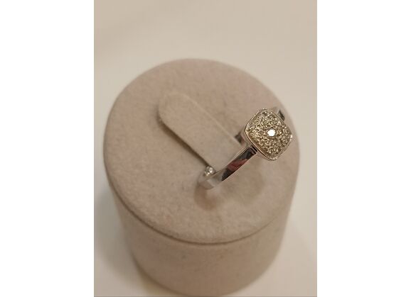 Image Bague Or blanc Diamant Diamant