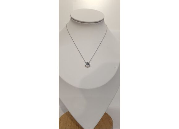 Image Collier Or blanc Diamant Sans