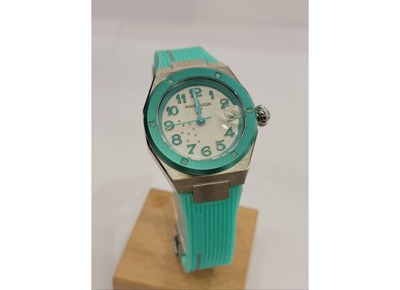 Image Montre Femme Kab Caoutchouc Turquoise 32 mm