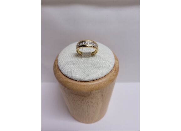 Image Bague Or jaune Diamant Diamant