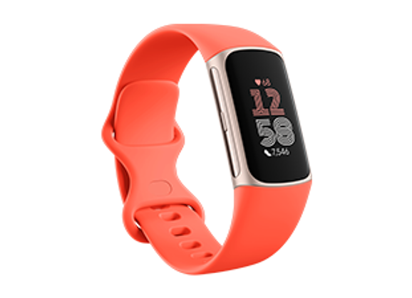 Image Montre connectée FITBIT Charge 6 Caoutchouc Corail 21 mm