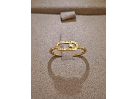 Image Bague Or jaune Diamant Diamant