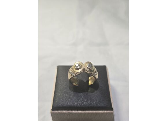 Image Bague Or jaune Diamant Diamant
