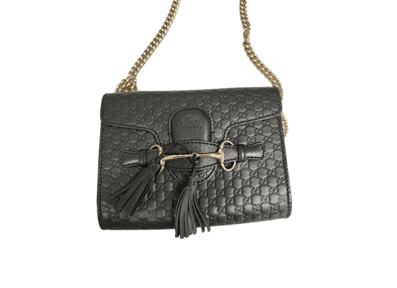 Image Sac à main GUCCI Timeless Porté croisé Cuir Noir