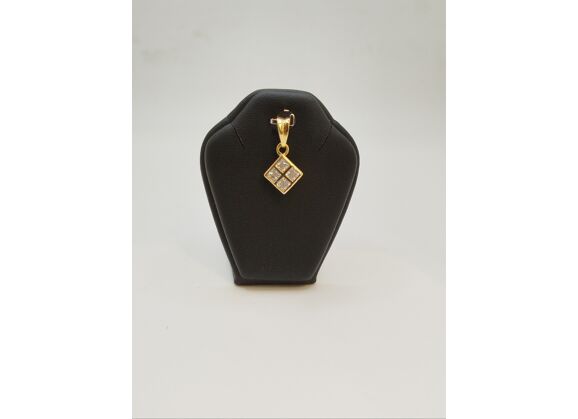 Image Pendentif Or jaune Oxyde de zirconium Oxyde de zirconium