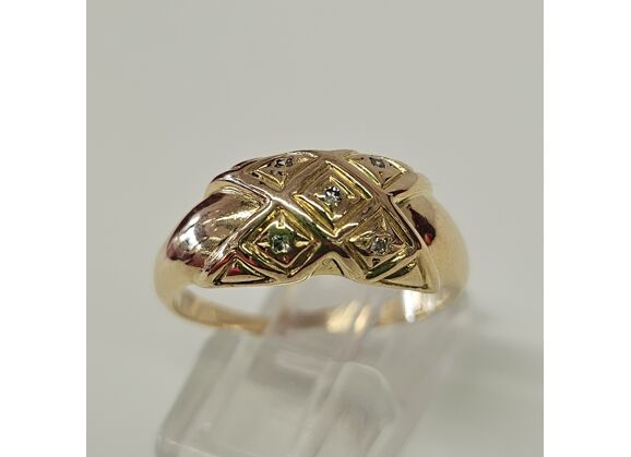 Image Bague Or jaune Diamant Sans