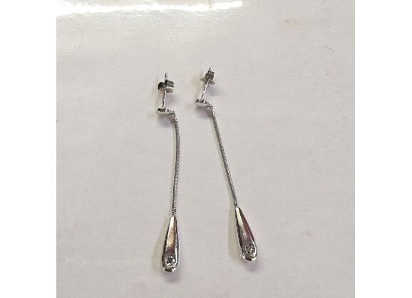 Image Boucles d'oreilles Argent Oxyde de zirconium