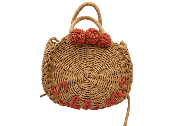 Image Sac à main Porté main Rotin Beige